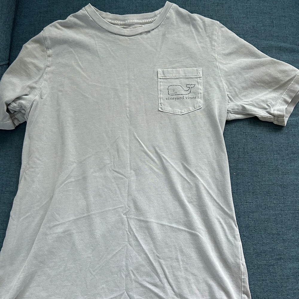 Vineyard Vines Gray Crew Neck Short Sleeve Tee